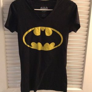 Batman black large graphic ladies tee shirt